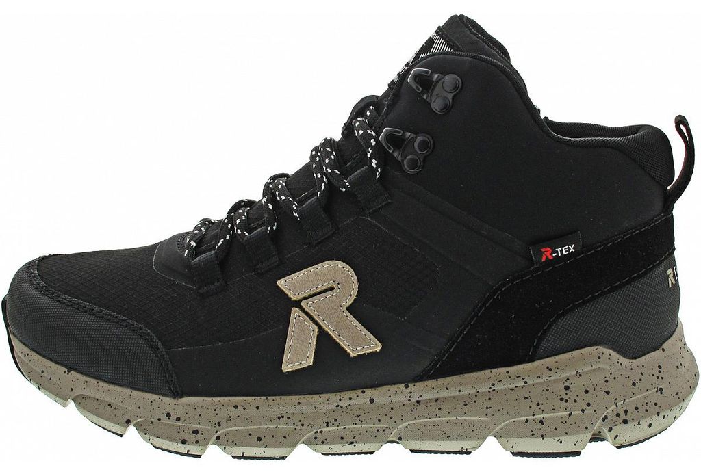 Rieker Schnürstiefel TEX schwarz in Gr. 45