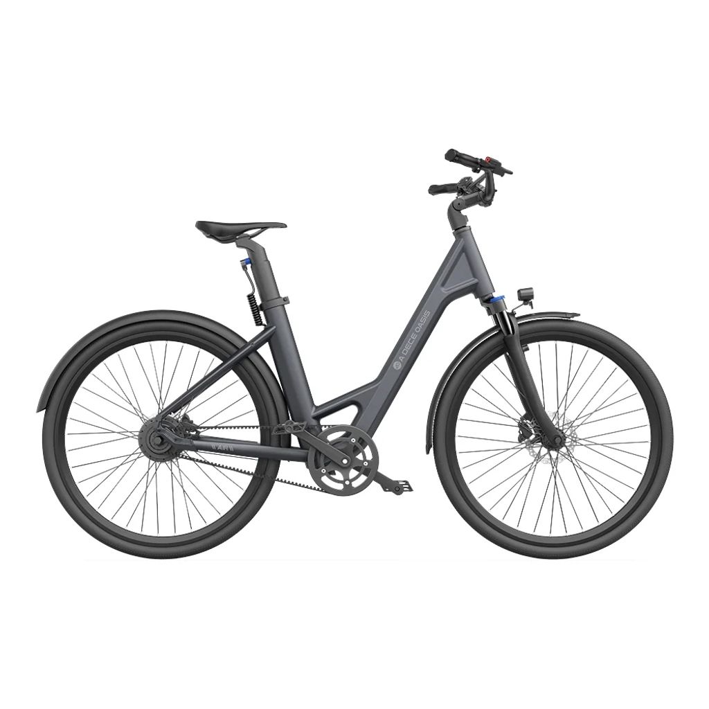 ADO Air 28 Elektrisches Fahrrad - 250W Motor 36V13.5Ah Batterie 100KM Reichweite Hydraulische Scheibenbremse - Grau