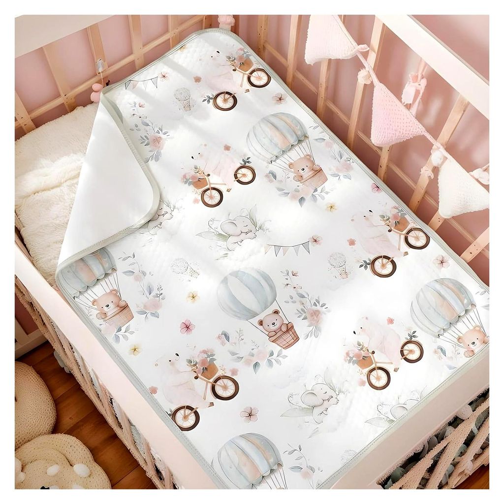 Wickelunterlage für Babys – Matratzenschutz für Kleinkinder, weich und atmungsaktiv, ideal für Stubenwagen, Bettnässen und Töpfchentraining