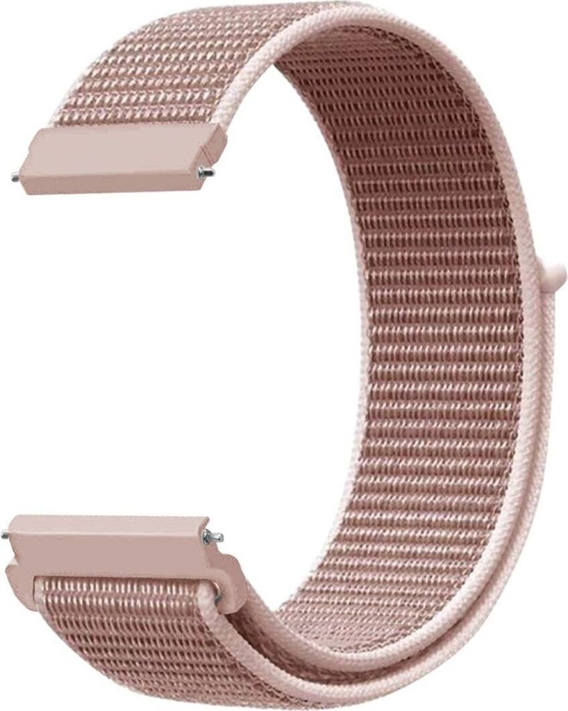 Smartwatch Armband Armbänder 20 / 22 mm für Samsung Galaxy LG Watch Honor Garmin, Farbe:Pink, Stegbreite:20 mm