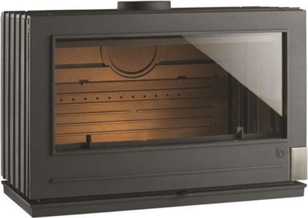 12 kw holzofen aus anthrazitfarbenem gusseisen Invicta 9128-04