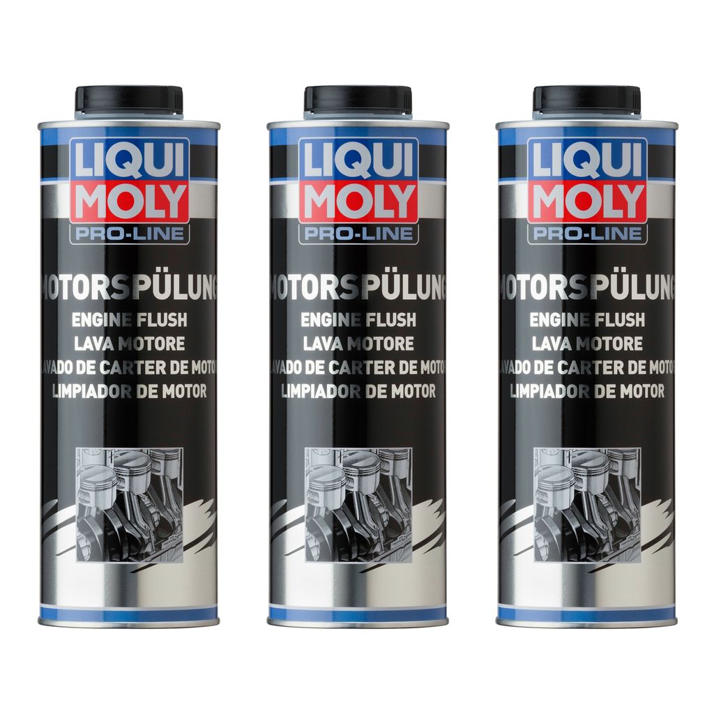 LIQUI MOLY 3x ProLine Motorspülung 1L Motoröl Additiv für Diesel/-Benzin-Motoren