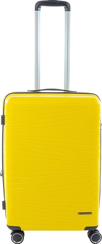 Franky PP14/19 Spinner 65er mit TSA-Zahlenschloss und Dehnfalte yellow