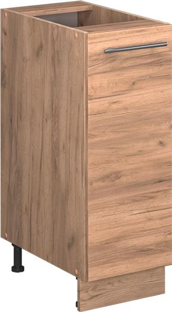 Vicco Apothekerschrank Fame-Line, 30 cm ohne Arbeitsplatte, Goldkraft Eiche/Goldkraft Eiche