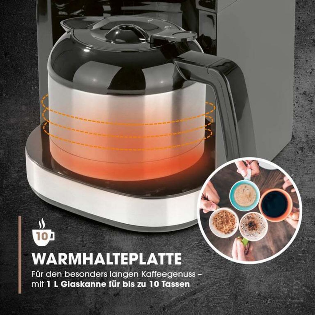 Barista Filterkaffeemaschine mit Mahlwerk mit Thermokanne Produktbild 5