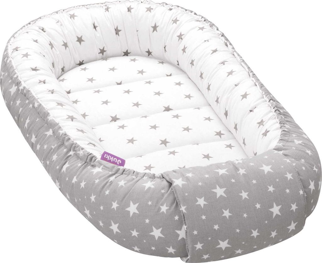 JUKKI® Baby Nestchen 5tlg MINKY SET für Neugeborene [Grey Produktbild 7