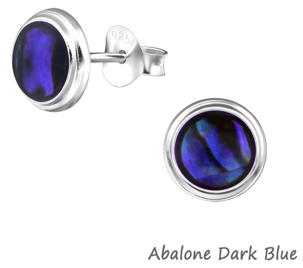 Abalone Paua Muschel Ohrstecker: 925er Silber Ohrringe Produktbild 