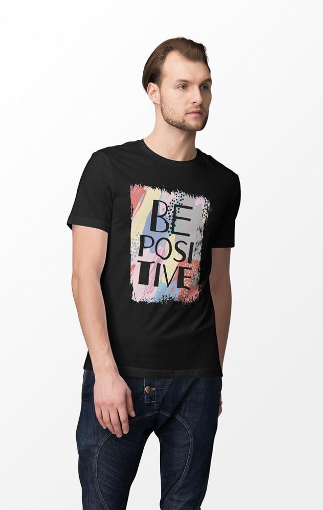 D&B Uni Polo ST00092 Be Positive Schwarz-Größe L