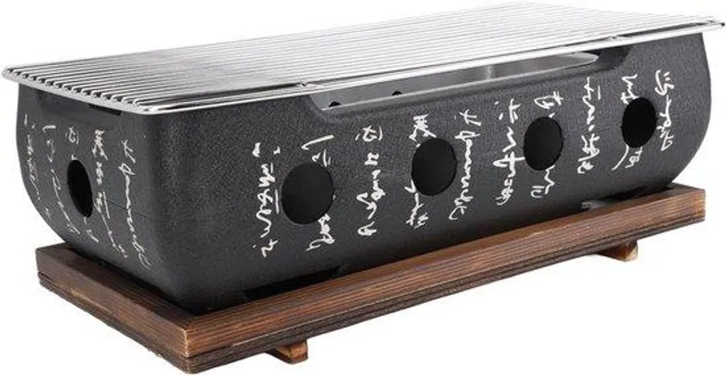 Grill Yakitori Portable XL Aluminium - Barbecue de Table pour Réception