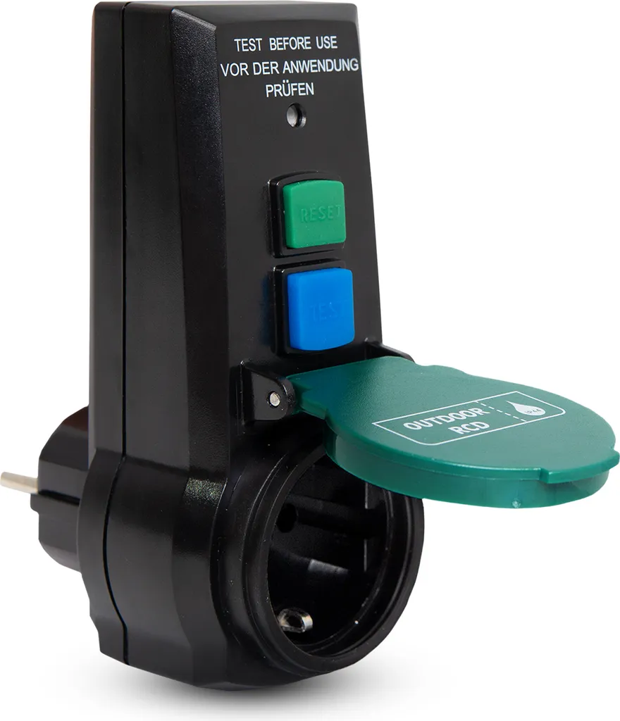 Adaptateur de protection différentiel intermédiaire RCD 30mA portable - 8