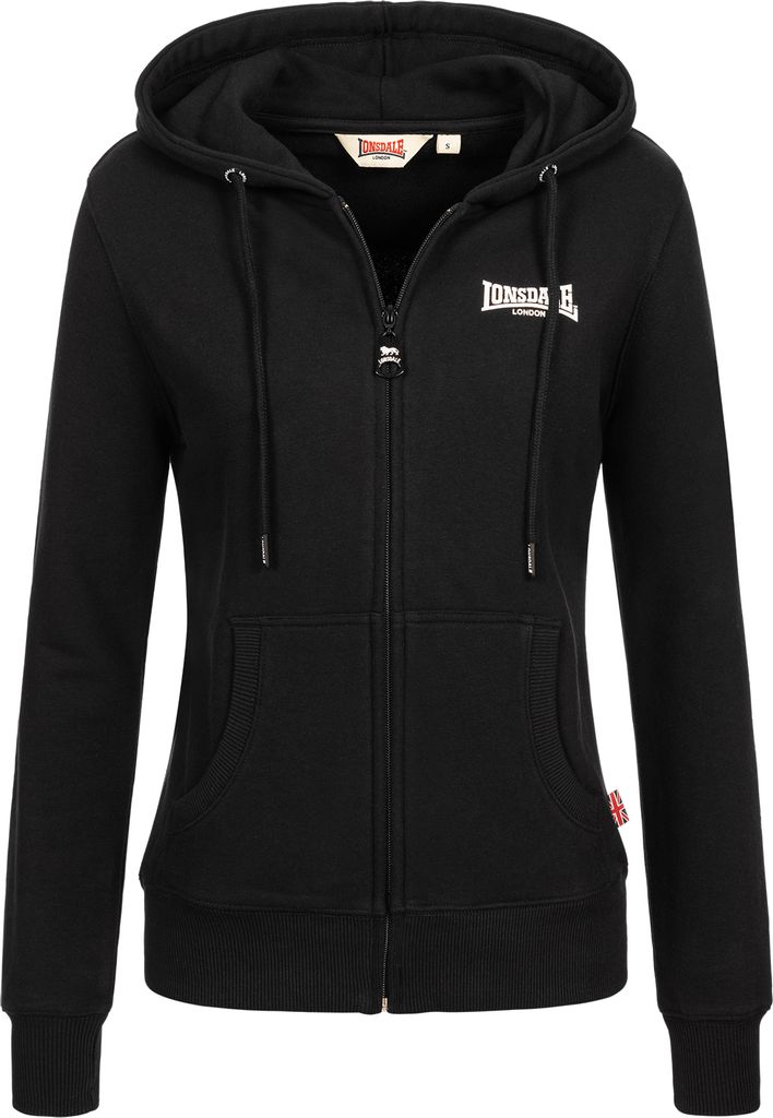 Giacca donna con cappuccio e zip CALDER VALE Black S Immagine del prodotto 