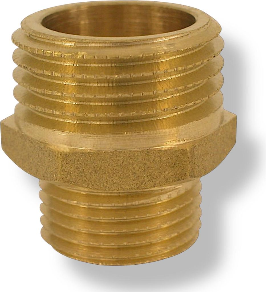 Doppelnippel reduziert Messing CW617N AG Außengewinde Fitting 1 auf 3/4 Zoll