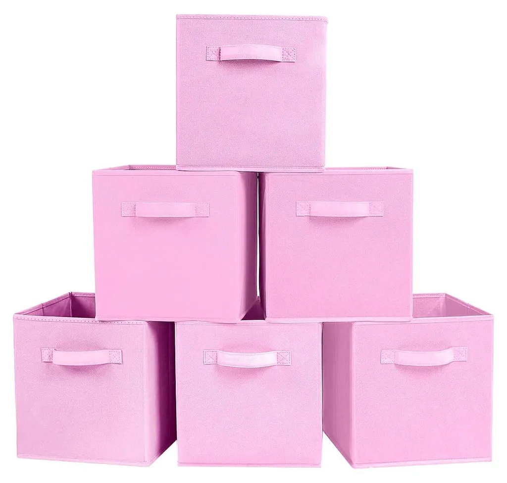 Boîte de rangement anti-désordre tiroir organisé en tissu bleu marine