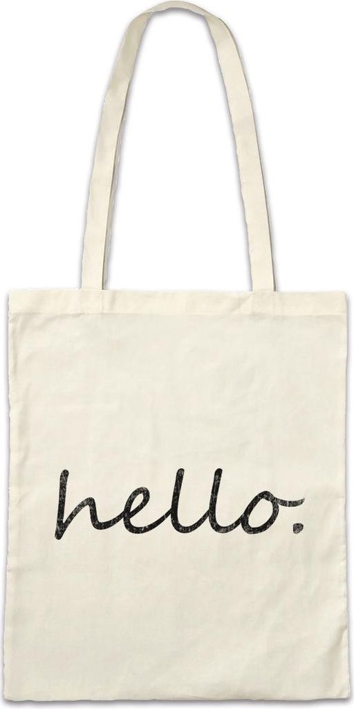 Urban Backwoods Hello., Stofftasche, Farbe: Beige
