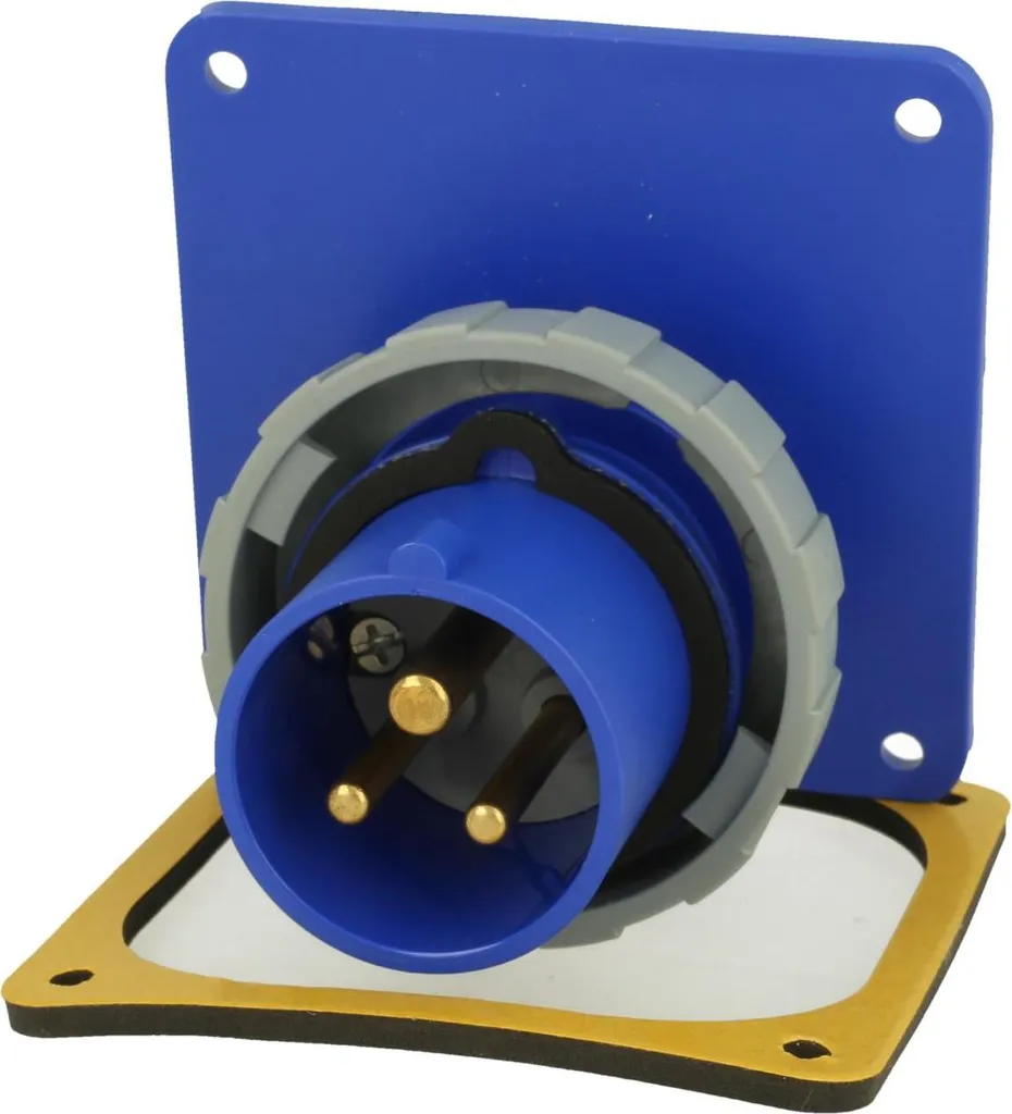 Connecteur industriel Amphenol 16A anti-erreur de tension CEE 3P