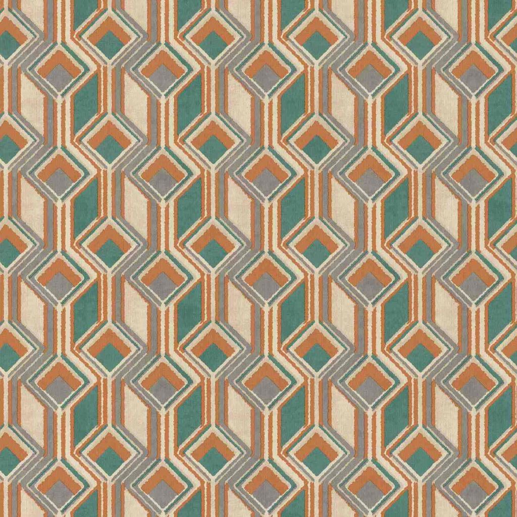Vliestapete 746525 Tapete Grafik 53 x 1005 cm Rasch Indian Style Beige Grün