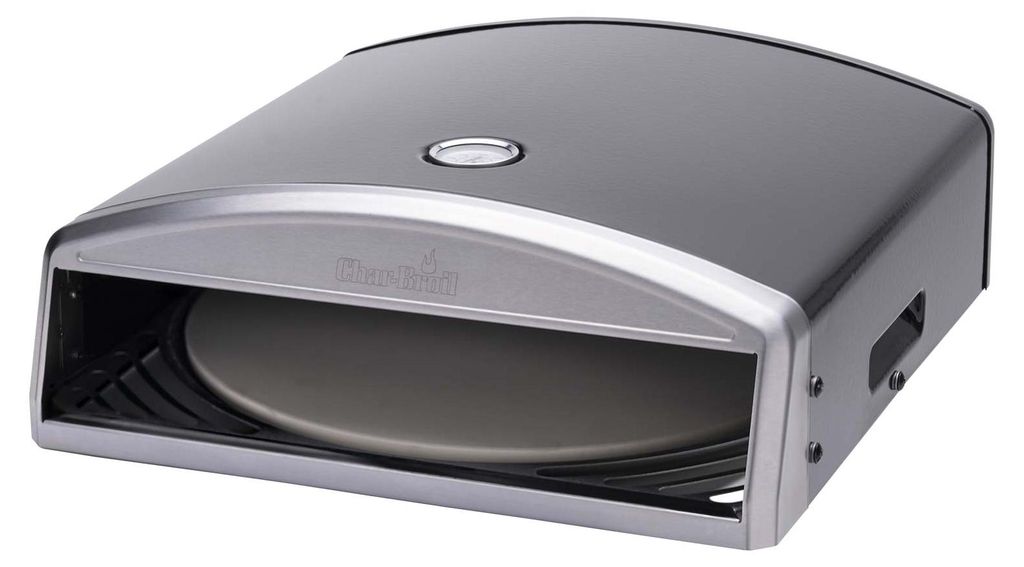 Char-Broil 140126, Pizzaofenaufsatz, Schwarz, Metallisch, Produktbild 