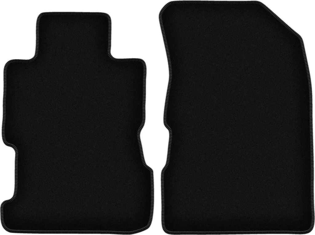 Wielganizator Tappetini anteriori in velluto per Honda Civic VII (2001-2005, berlina) neri, set 2 pz, con fissaggi