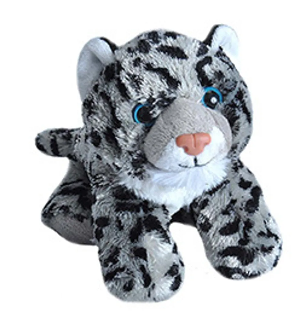 Léopard des Neiges en Peluche Wild Republic Hug'Ems - Finitions Premium