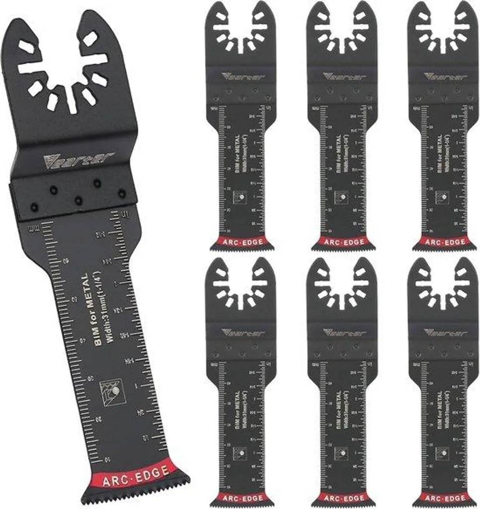Kit lames de scie bimétal multifonctions - 7 pièces pour coupe de précision