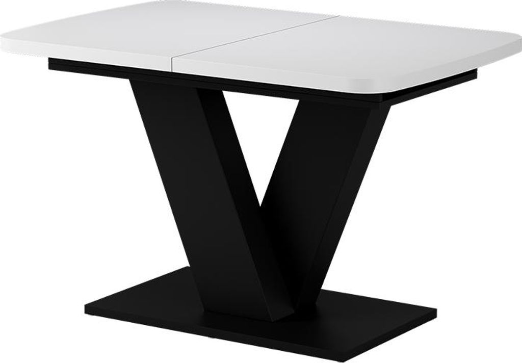 Jídelní stůl Vicco Fenaro Bílá/černá 120 x 80 cm 2 díly, Obrázek produktu 