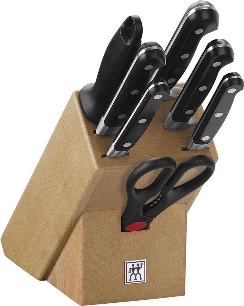 PROFESSIONAL "S" Messerblock, natur, 8-tlg. 320 x 115 x 290 Produktbild 