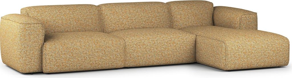 home24 3-Sitzer Ecksofa mit Longchair
