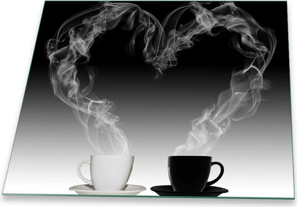 Copri Piano Cottura 60x52 Caffè Gourmet Vetro Temperato Luxury - 2