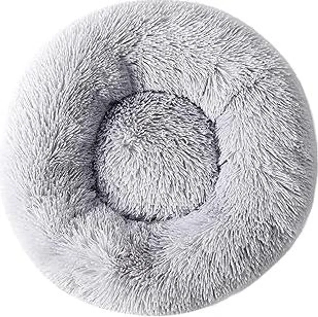 Cuccia Peluche Gatti e Cani 38cm - Cuscino Rotondo Morbido Fino a 3kg