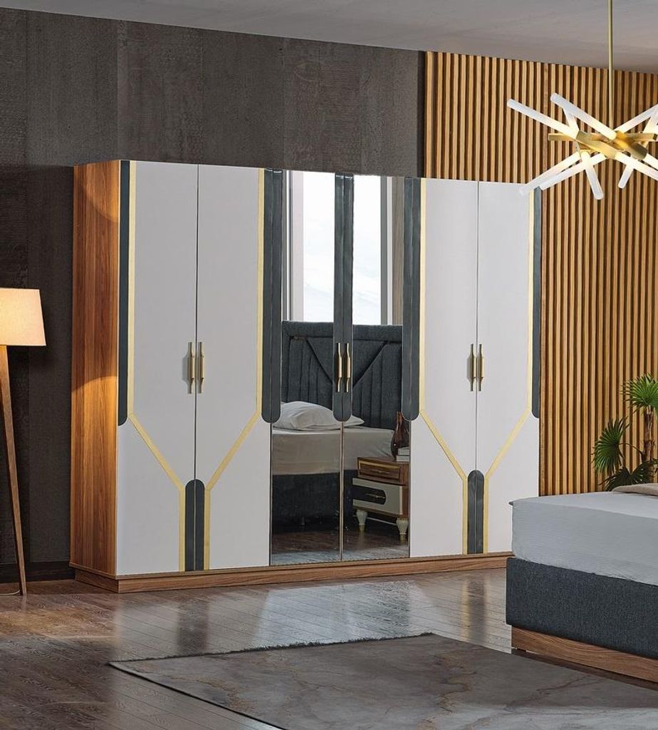 Kleiderschrank Schränke Schrank Design Holz Kinderzimmer Modern Möbel Neu