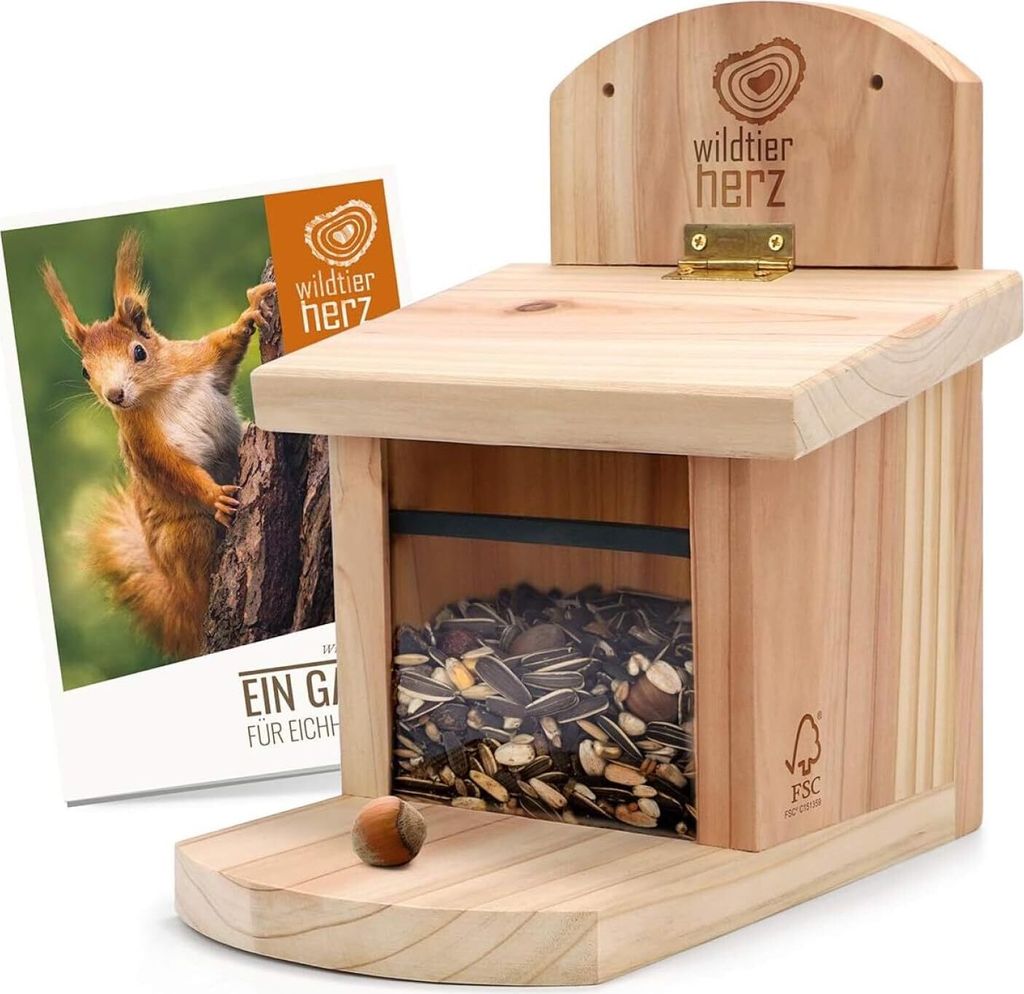 Wildlife Heart Eichhörnchen-Futterhaus | Wetterfest | Produktbild 
