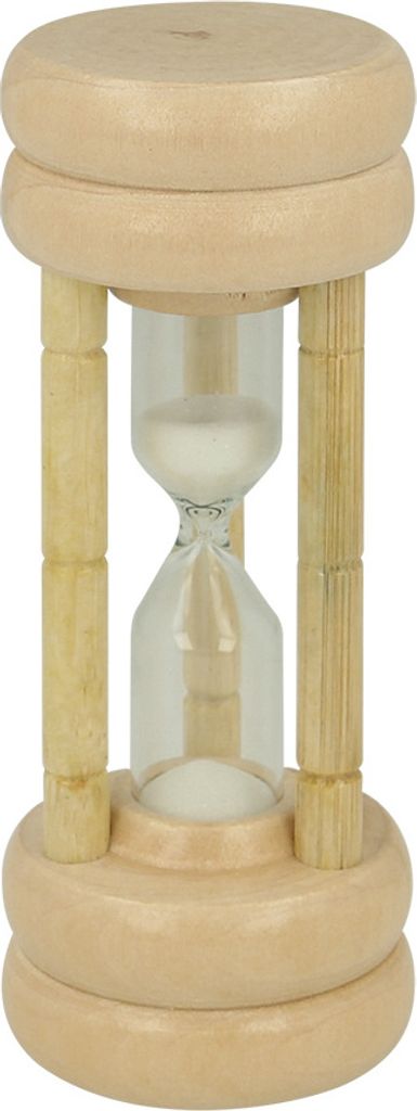 METALTEX 585503010 Sanduhr für 3 Minuten, Gummibaum/Glas Produktbild 