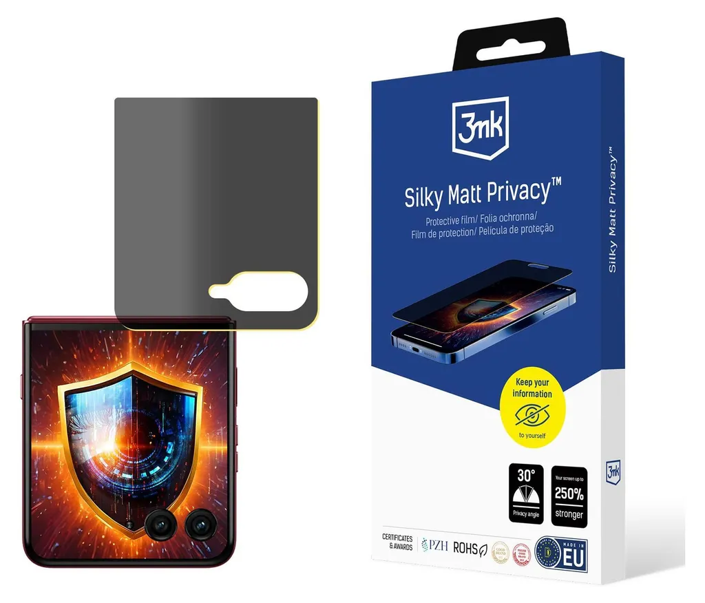 Motorola Razr 60 Ultra Privacy Film 3mk Silky Matt - Eleganza Opaca - 1
