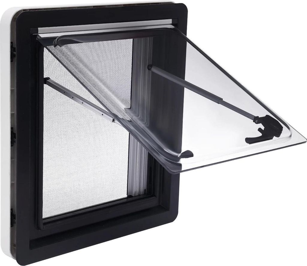 Wohnmobil Wohnwagen Lüftungsfenster - RV Fenster - Aluminiumlegierung - 70° verstellbarer Winkel - Sonnenschutz - Insektenschutzgitter