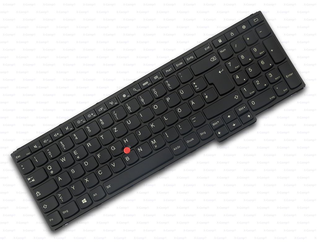 Chicony - Ersatztastatur Notebook - mit Trackpoint - hinterleuchtet - QWERTZ - Deutsch