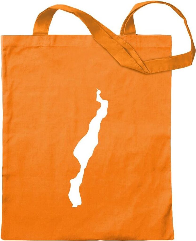 Kiwistar - Baumwolltasche - mandarin - Königssee - Deutschland - See - Tragetasche Stoffbeutel Umhängetasche Langer Henkel