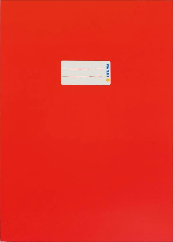 HERMA 19748 Lot de 10 Protège-cahiers A4 en Carton Rouge de Qualité