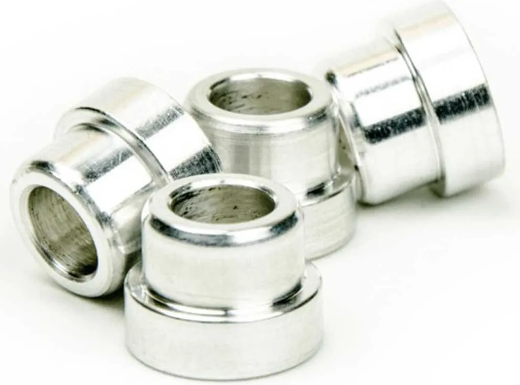Réducteur Fox Argent 15,75 x 6 mm | Lot de 2 raccords métalliques