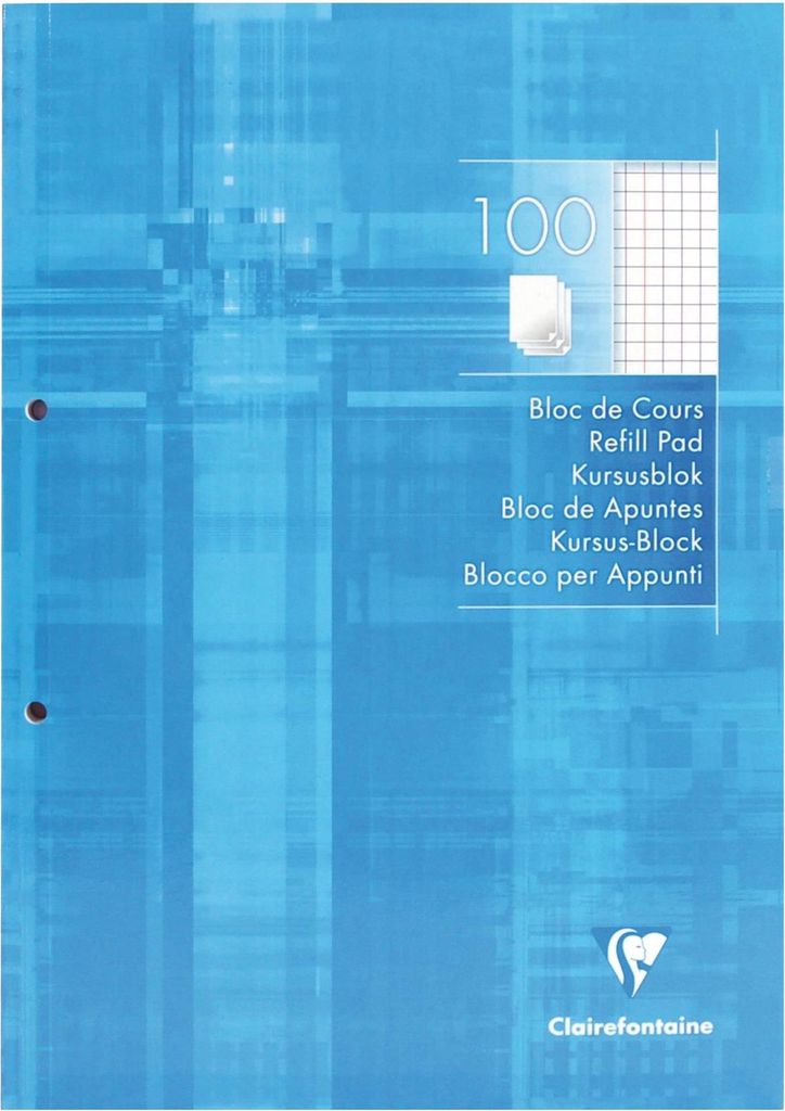 Clairefontaine 5815C, Muster, Blau, 100 Blätter, 90 g/m², Produktbild 