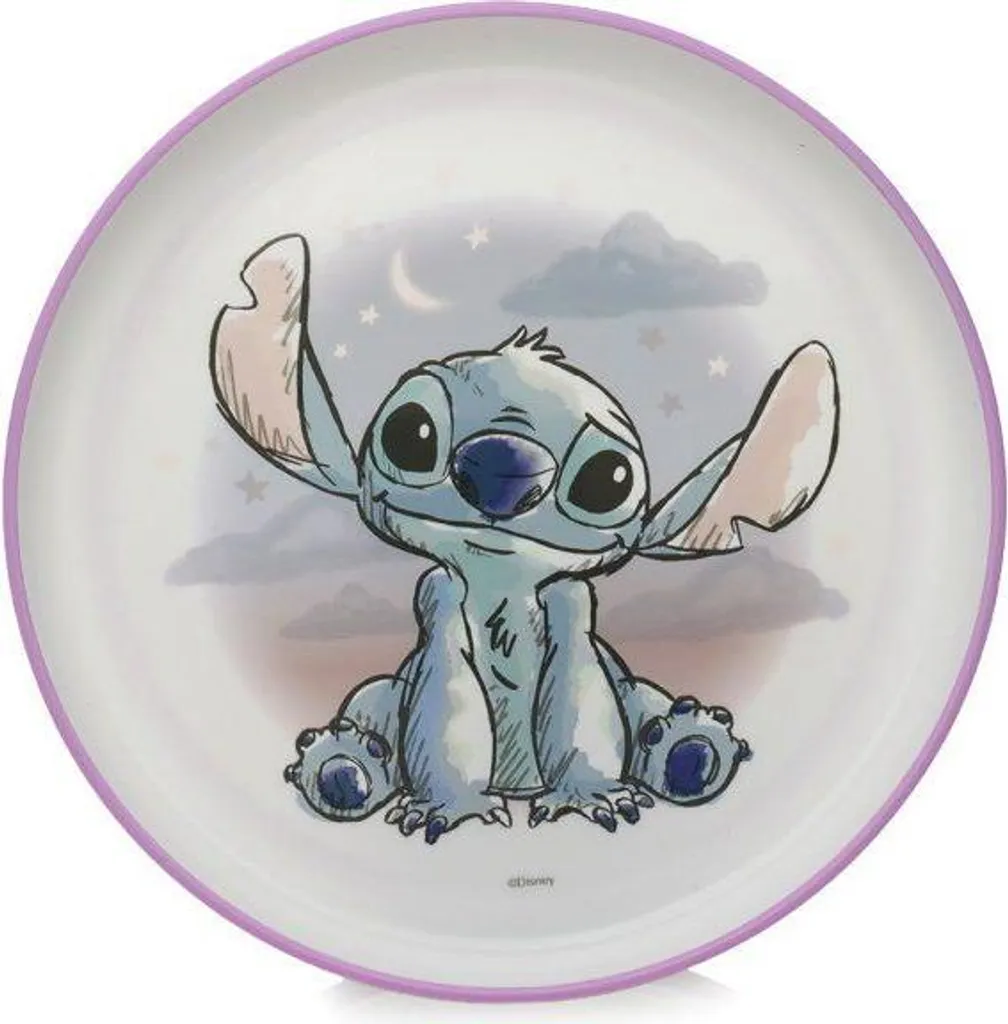Piatto antiscivolo Lilo e Stitch, Puericultura, Piatto grande