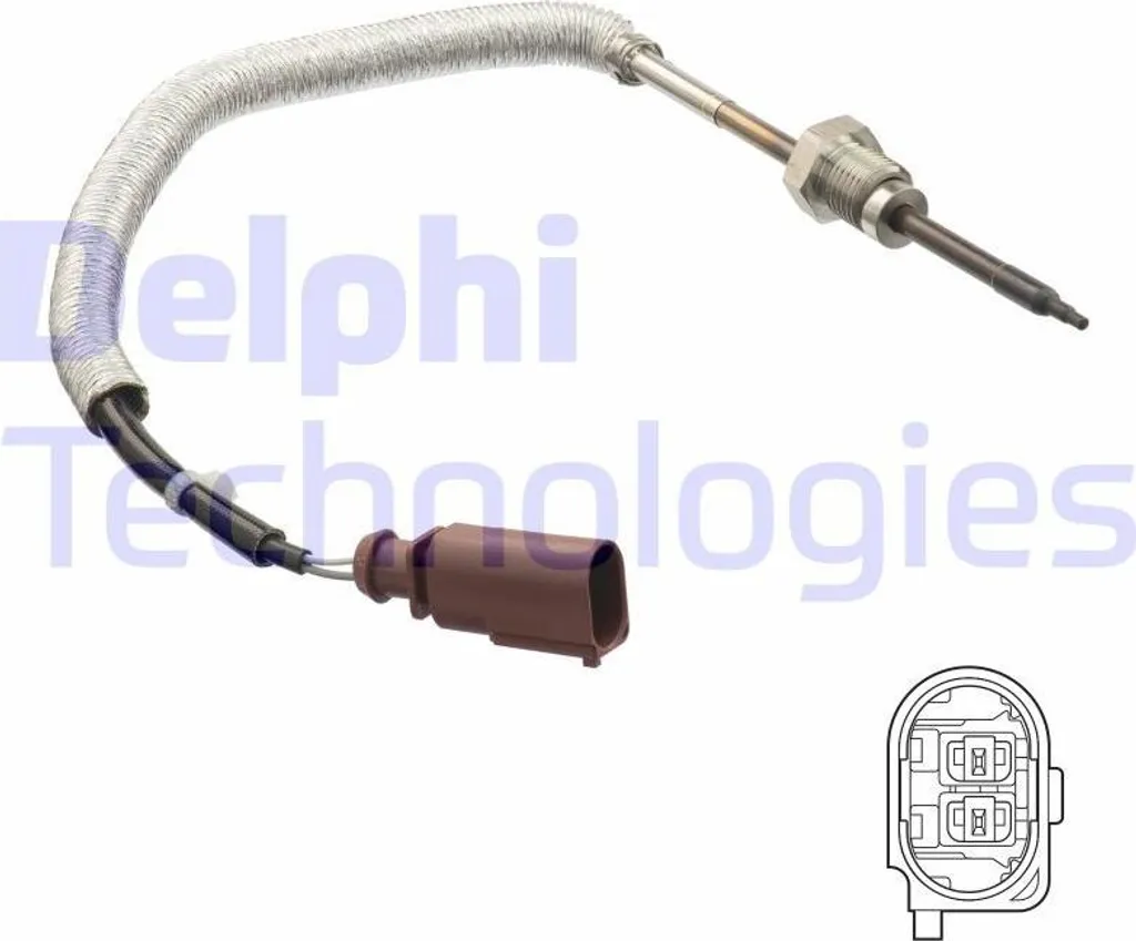 Sonde de température gaz échappement 059906088BK Delphi TS30162 Audi 4G