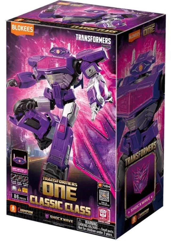 Blokees Transformers Shockwave Bausatz-Figur mit über 20 Gelenken