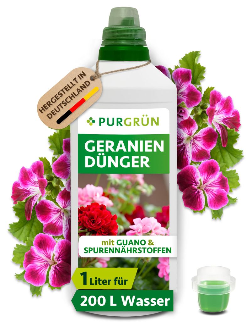 Purgrün Geraniendünger 1 Liter Produktbild 