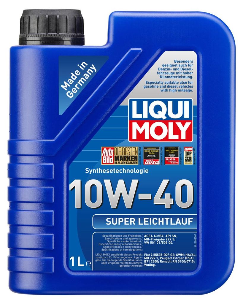 LIQUI MOLY Leichtlauf Super für 10W-40 1 Liter Motoröl Produktbild 