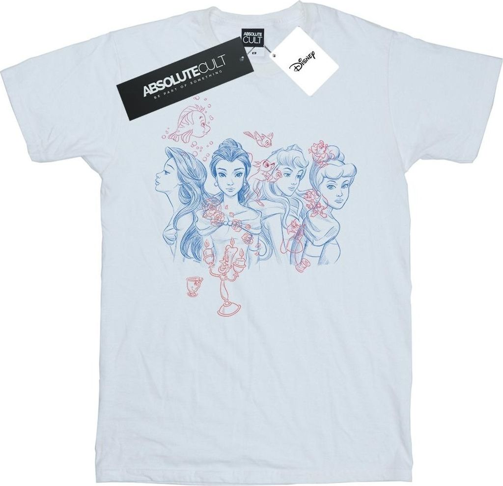 Disney - T-Shirt für Damen BI42922 (S) (Weiß)