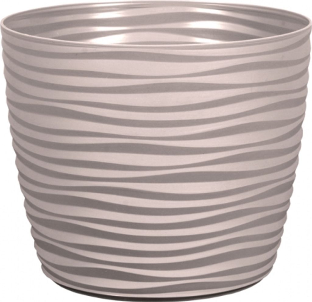 Obal na květináč SAHARA PETIT plastový matný d27x22cm Obrázek produktu 