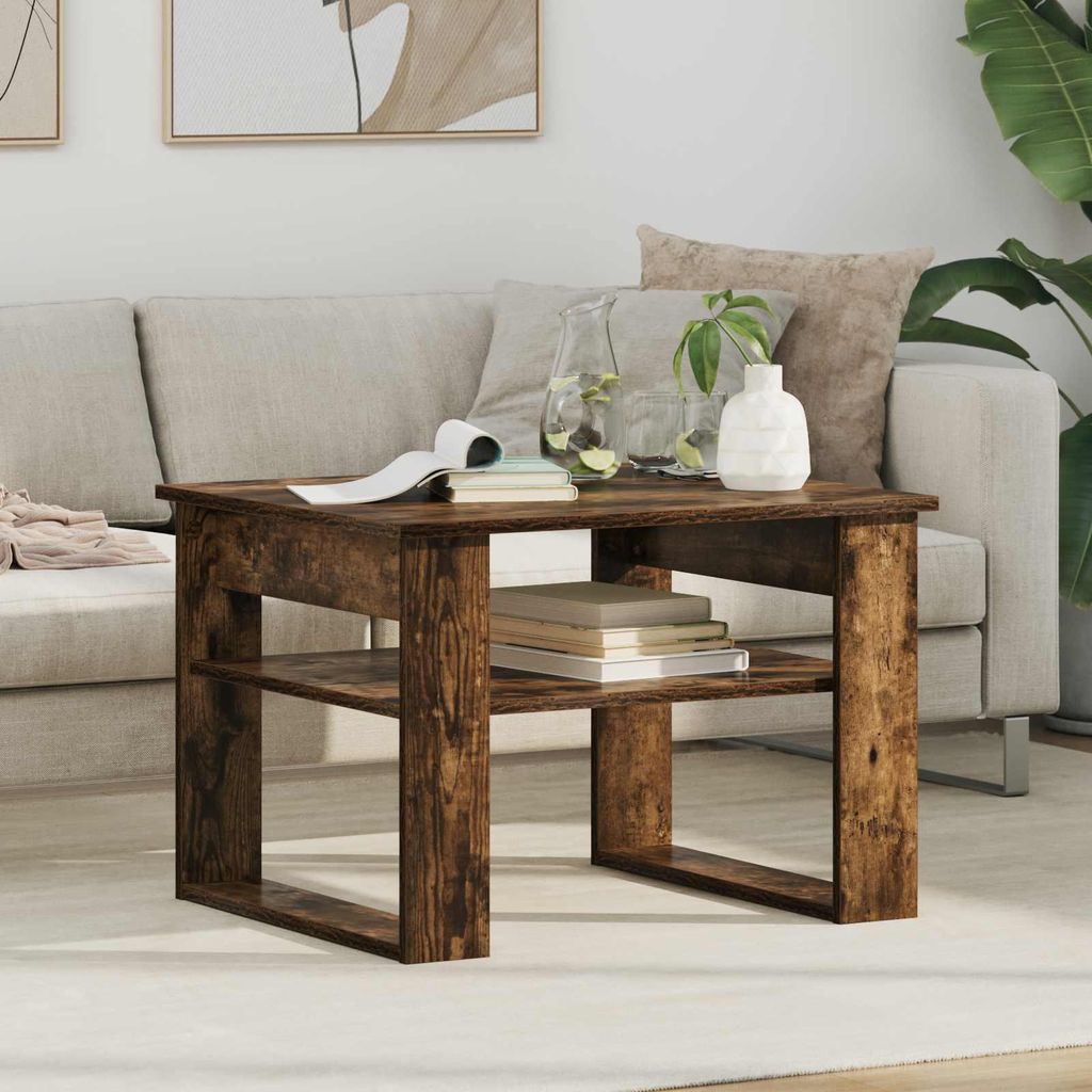Maison Exclusive - Couchtisch Geräucherte Eiche 64 x 54 x 44 cm Holzwerkstoff