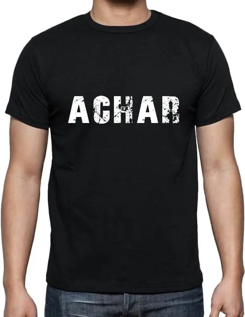 Herren Grafik T-Shirt Achar Öko-Verantwortlich Vintage Jahrgang Kurzarm Lustige Druck Geburtstag Geschenk Mann