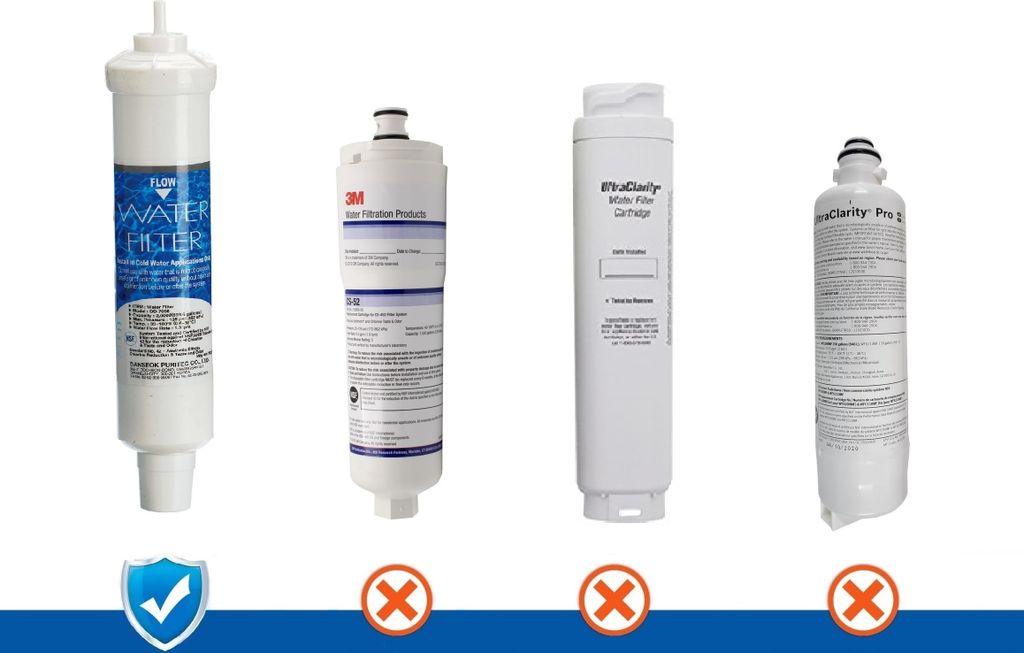 Fridge Water Filter For Hisense RF702N4IS1, RF702N4ISI RF702N41SI RF702N41S1 On