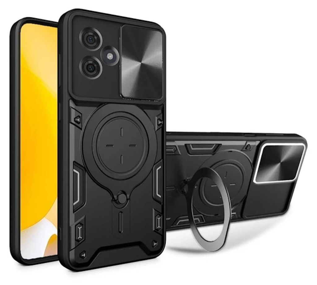 Pre Motorola Moto G54 Armor Magnet Ring Cover Puzdro na Obrázok produktu 